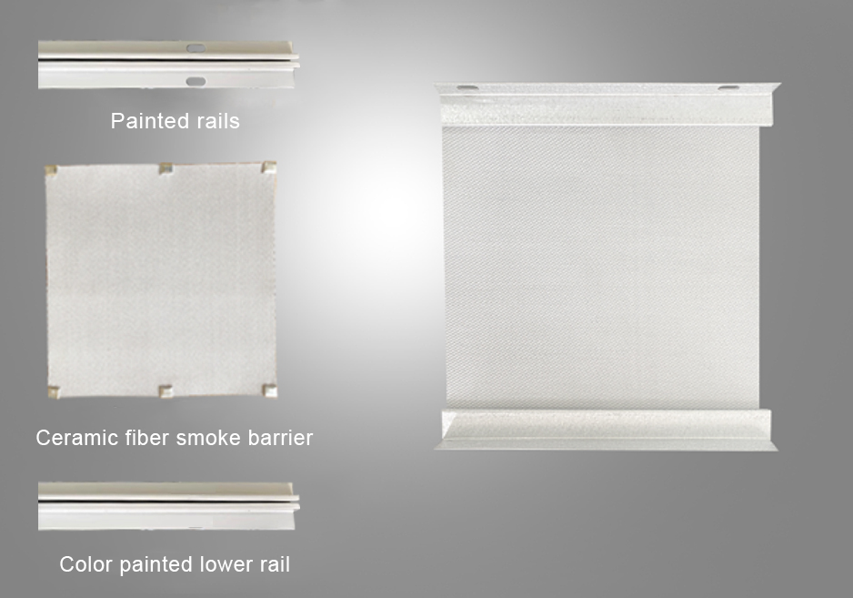 Fixed smoke barrier