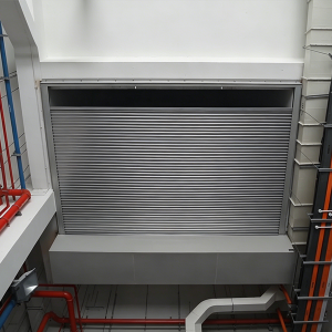 EN HORIZONTAL FIRE ROLLER SHUTTER DOOR