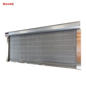 Inorganic cloth fireproof rolling door