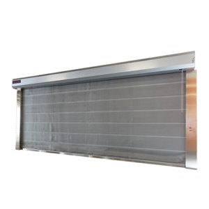 Inorganic cloth fireproof rolling door