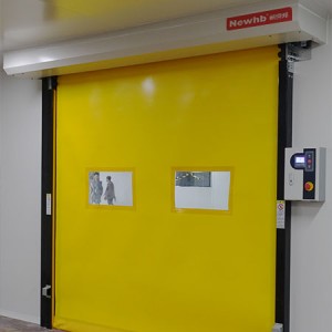 Anti-collision fast rolling shutter door