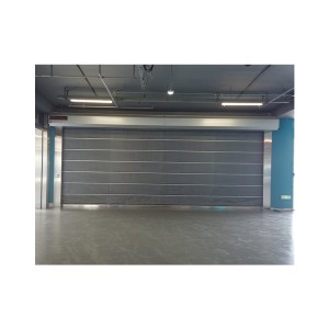 Inorganic cloth fireproof rolling door