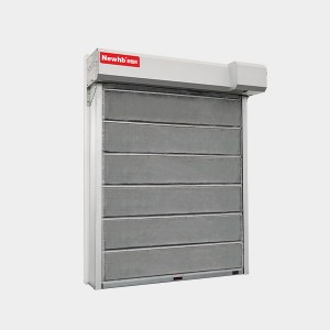 Inorganic cloth fireproof rolling door