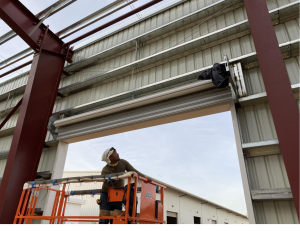 wind-resistant rolling shutter door