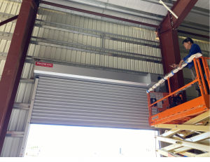 wind-resistant rolling shutter doors